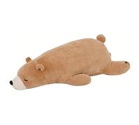 NEMU NEMU Grosse Peluche Kawaii - Grande Peluche Cookie l'Ours Brun - Coussin Nounours à câliner - Ultra doux - Taille L - 53 cm