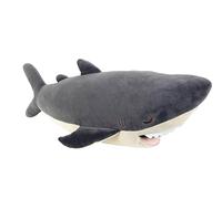 NEMU NEMU Peluche Requin Géante Zap le Requin Gris - Coussin à Câliner Ultra Doux - Taille L 53 cm - Kawaii