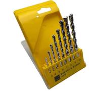 Nemura Coffret de 8 Forets à Béton TCT - Pointe Carbure de Tungstène - Lot de Mèches pour Perceuse - Avec Boîte de Rangement - Outillage Résistant - Marque Française