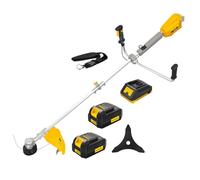 Nemura Débroussailleuse Batterie 40V - L: 43cm + Fil + Lame + 2 Batteries 4Ah et Chargeur Rapide - Outillage Jardin de qualité - Marque Française