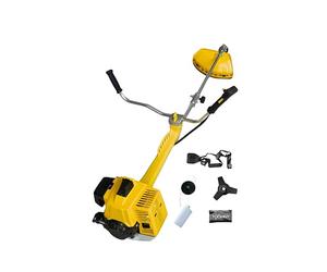 Nemura Débroussailleuse Thermique 63cc avec Système Anti-Vibrations - Livrée avec 1 Bobine, 1 Disque, 1 Harnais, 1 Bidon de mélange et 1 Pochette d'outils - Semi-Professionnelle - Marque Française