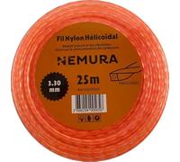 Fil Débroussailleuse Hélicoïdal Silencieux L: 25m, Ø: 3,30mm - Haute durabilité - Qualité professionnelle