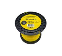 Nemura Fil Débroussailleuse Rond Ø: 2,00mm, L: 260m - Compatible avec d'autres marques - Haute durabilité - Qualité professionnelle - Marque Française