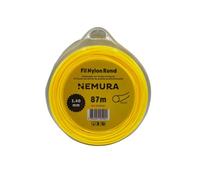 Nemura Fil Débroussailleuse Rond Ø: 2,40mm, L: 87m - Compatible avec d'autres marques - Haute durabilité - Qualité professionnelle - Marque Française