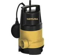 Nemura Pompe Vide-Cave 450W - Débit 8500 L/h - Immersion jusqu’à 7 m - Corps synthétique robuste IPX8 - Évacuation Caves Cuves Garages - Eaux claires et légèrement chargées - Marque Française