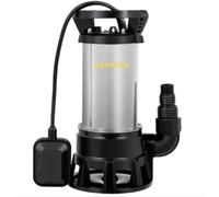 Nemura Pompe Vide-Cave en Inox 1100W - Débit 20000 L/h - Immersion jusqu’à 7 m - Corps en acier inoxydable IPX8 - Usage intensif eaux chargées et claires - Marque Française