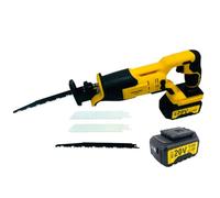 Nemura Scie Sabre Electrique sans Fil 20V - Moteur Puissant sans Balais Brushless - Livrée avec 2 Lames de Scie à Bois et 2 lames Métal, 2 Batteries Li-ION 3Ah et 1 Chargeur - Marque Française