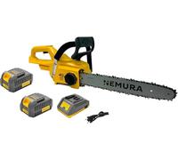 Nemura Tronçonneuse Sans Fil 40V - Coupe de 40 cm avec Graissage Automatique - 2 Batteries 4Ah - Élageuse Électrique à Moteur Brushless - Outillage Jardin - Marque française