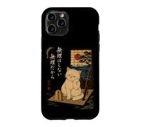 N'en Faites Pas trop Chat Samouraï Style Japonais Ukiyo-e Coque pour iPhone 11 Pro
