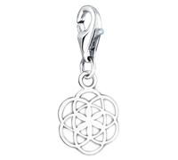 Nena Lina Charm pendentif en argent 925 fleur de vie adaptable à tout type de colliers 713218