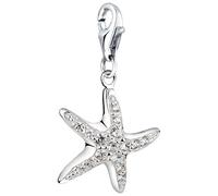 Nenalina Pendentif breloque étoile de mer avec Cristaux en Pendentif en Argent 925, pour Tous Types de Bracelets à Breloques, 716062-019