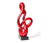 NENBOLEC Moderne Sculpture Décoration Musicale Statue Cadeau Piano Figurine Intérieur Maison Art pour Salon Chambre Bureau Rouge 57cm