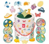 Nene Toys Jeu Touche et Trouve dès 2 Ans - Loto Éducatif en Bois