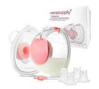 Nenesupply Gobelets mains libres pour lait maternel compatibles avec les tire-lait Momcozy V1 V2. Brides en silicone de 24 mm, pièces de rechange pour pompe à lait maternel, inserts de 19 mm et 21 mm