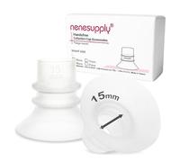 Nenesupply Inserts de bride de 15 mm pour gobelets de collection mains libres. Fonctionne avec des protège-poitrines/brides de 24 mm. Réduisez la taille de la bride à 15 mm. Compatible avec les brides