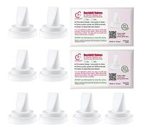 Nenesupply Lot de 8 valves à bec de canard compatibles avec Spectra S1 Accessoires Spectra S2 et Medela Pump - Pièces non originales Spectra Pump - Remplacent les valves Spectra Bec de canard et les valves Medela