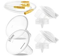 NENESUPPLY Pièces de pompe avec brides de 27 mm compatibles avec le tire-lait Medela de style Maxflow et Personalfit Flex. Avec raccord à membrane à bride pour valve de tuyauterie. Pièces non