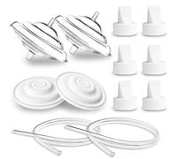 Nenesupply Pièces de pompe compatibles avec le tire-lait Spectra S1 S2 9 Plus - Membrane de protection contre le refoulement - Tube de valve à bec de canard - Pièces de rechange non originales Spectra
