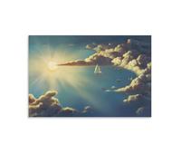 NENGKUAI Heaven by Vladimir Kush Impression sur toile décorative sans cadre 20 x 30 cm