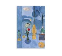 NENGKUAI Henri Matisse - Impression sur toile - Sans cadre - Motif fenêtre bleue - 60 x 90 cm