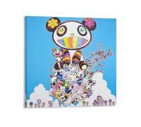NENGKUAI Poster Takashi Murakami - Impression sur toile décorative - Cadre - 50 x 50 cm