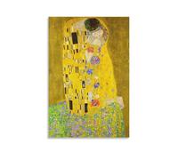 NENGKUAI Poster The Kiss by Gustav Klimt - Impression sur toile - Peinture décorative - Sans cadre - 30 x 45 cm