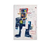 NENGKUAI Street Graffiti Art Poster Jean-Michel Basquiat Irony of The Policeman Painting ; poster d'art mural sur toile ; peinture décorative ; sans cadre ; 50 x 75 cm