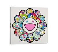 NENGKUAI Takashi Murakami Poster de cérémonie d'entrée sur toile Décoration murale Cadre 50 x 50 cm