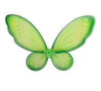 Nenjindz Ailes de Fée Adulte Enfants Déguisement, 1 Pièce Ailes d'Anges Vert Papillon avec Bandoulière Élastique Accessoire de Fête pour Halloween Noël Soirée（58 * 44cm）