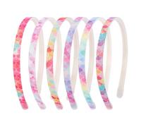 Nenjindz Bandeau à paillettes pour filles et enfants - Bandeau arc-en-ciel à paillettes avec dents - Pour petites filles et tout-petits - Antidérapant (sirène)