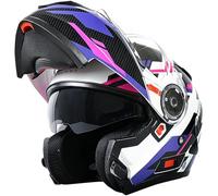 NENKI Casque Moto modulable avec visière pour Hommes et Femmes, homologué ECE 22.06, M-XXL