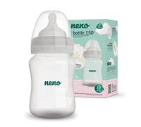 NENO® 150 Biberons, Gobelet d'apprentissage pour bébé, 150 ml, biberon pour les premiers essais de boisson, gobelet avec poignées antidérapantes, 3-6M, sans BPA, anti-colique, tétine en silicone