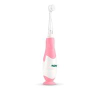 Neno DENTI Brosse à Dents Électrique Enfant Rose - Sonique avec Minuterie 2 Minutes, Lumière LED, Vibrations Douces, Têtes Remplaçables