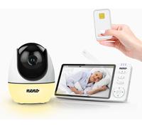 Neno Ti Amo - Babyphone électronique avec écran 5", télécommande SOS, caméra pivotante