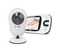 Neno Vera Babyphone avec appareil photo 3,2 ", écran de moniteur bébé bidirectionnel, vision nocturne, 8 berceuses, capteur de température, mode VOX, portée de signal 50m intérieur jusqu'à 260m air