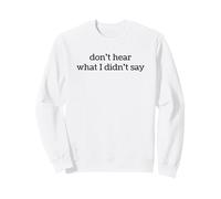 N'entendez Pas ce Que Je n'ai Pas Dit Sensibilisation Minimaliste à l'Autisme Sweatshirt