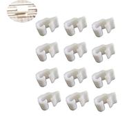 NentMent Lot de 12 verrous de porte en fil de fer pour cage à lapin - Pour chat et chien - Clips de fixation de clôture - Renforcés