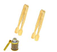 NentMent Lot de 2 pinces à briquettes de charbon de bois, pinces à encens, porte-disques de charbon pour ramasser les disques de charbon de bois, les lumières, les tablettes de charbon, les brûleurs