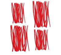 NentMent Lot de 80 tiges de permanente pour cheveux naturels longs et courts - Tiges ondulées à froid - Tiges à friser - Tiges en feutre pour coiffure, bricolage, boucles - 4 tailles