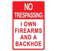 n'Entrés I propres armes à feu et d'une pelleteuse en aluminium plaque en métal