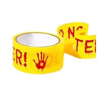 N'entrez pas de ruban - Rouleau de bande jaune non entré de 1,77 pouces x 82 pieds | Décoration de fête effrayante pour maison hantée intérieure et extérieure - Configuration d'accessoires d'Halloween