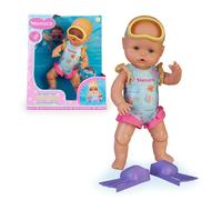 Nenuco Poupée Apprenez à Plonger 35 cm corps dur jambes mobiles nage seule maillot de bain et palmes