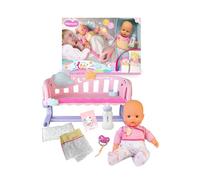 Nenuco Lit 3 en 1 Duerme Conmigo – Poupée 35 cm souple, tétine, biberon, étoile lumineuse +2 ans