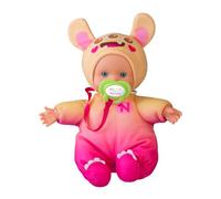 Nenuco Monster Friends Yellow (NFNB1200) Mini poupées bébé Monstres de 15 cm, Corps Mou et habillé avec Un Design de Couleur Jaune Pastel, tétine personnalisée, Collection de modèles, célèbre