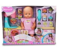 Nenuco - Que mangeons-Nous Aujourd'hui? Poupée bébé avec Accessoires de Nouriture, 2 Jouets électroniques, mixeur, cuillères, pour Enfants à partir de 4 Ans