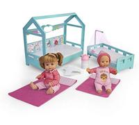 Nenuco - Petites sœurs au lit, poupées bébé avec lit pour Dormir, FAMOSA