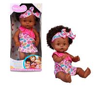 NENUCO, Poupée Autour du Monde, Afro Style, 35 cm, Corps Dur, pour Les Enfants dès 2 Ans, NFN36