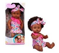 Nenuco Poupée Autour du Monde Afro Style 35 cm - Boit et fait pipi - Corps dur - Dès 2 ans - NFN36
