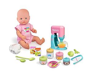 Nenuco - Que mangeons-Nous Aujourd'hui? Poupée bébé avec Accessoires de Nouriture, 2 Jouets électroniques, mixeur, cuillères, pour Enfants à partir de 4 Ans