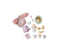 Nenuco - Set de Petits Plats avec Accessoires pour Une Alimentation Saine, Comprend Un Bavoir Complet, Un biberon, des Fruits, Une Assiette avec cuillère, des Petits Pots, Famosa (NFNB9000)